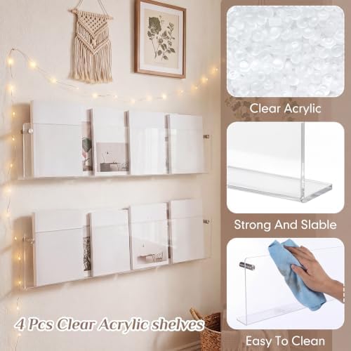 10 Pack Clear Acrylic Magazine Holder Wall, Brochure, 24 Inch - Image 3