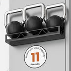 16.9 Inch Large Capacity Magnetic Spice Rack for Refrigerator Black, 6 Pack - Image 4