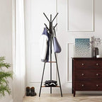 VASAGLE Coat Rack Freestanding, Hall Tree with 2 Shelves - Image 3