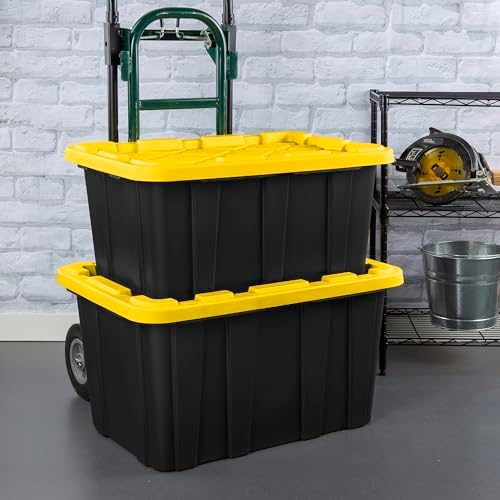 Sterilite Industrial Storage Tote with Lids for Garage, 17 Gallon, 18-Pack - Image 7