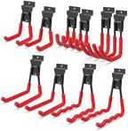 3-H Slatwall Hooks 10 Pack Heavy Duty Multi Sizes, Slatwall Accessories by 3-H