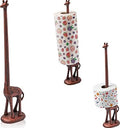 Comfify Copper with Black Giraffe Paper Towel & Toilet Paper Stand – 18.9" by Comfify