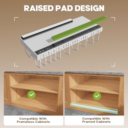 Pull Out Pots and Pans Organizer Under Cabinet, Expandable Sliding Lid Holder and Pan Rack for Kitchen, Slide Out inside Cabinet for Pot Lid, Bakeware, Dishes, 10 Adjustable Dividers, 2 Pack White - Image 4