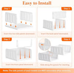 Lifewit 8 Pack Stackable Closet Storage Organizers for Clothes 14" Depth - Image 6