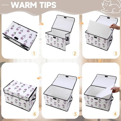 Stackable Storage Bins with Lids, 3 Pack - Image 3