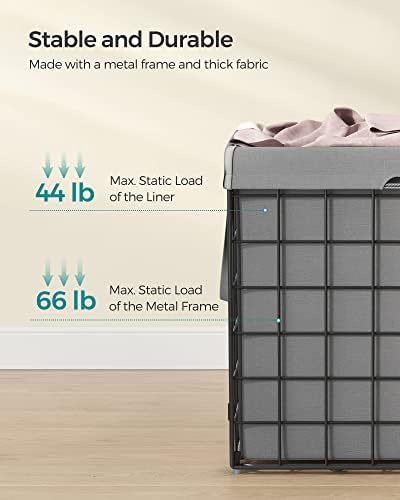SONGMICS Laundry Hamper, Collapsible, 29 Gal. (110L) - Image 4