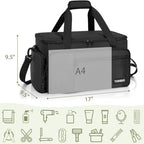TORIBIO Large Hairdresser Bag with Adjustable Dividers, Barber Carrying Bag - Image 3