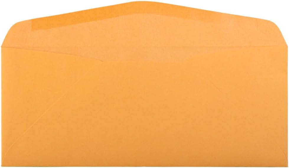 JAM PAPER #14 Envelopes - 5 x 11 1/2 - Brown Kraft Manila - Bulk 250/Box - Image 2