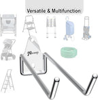 JBscoop 4 Stainless Steel 304 Garage Hooks, Heavy Duty Organizer & Wall Mount Hanger Rack for Tools, Equipment, and More, Rust-Resistant & Durable - Image 2
