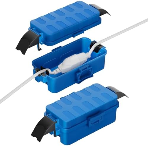 Flemoon 2 Pack IP55 Small Outdoor Electrical Box Waterproof for Power Strip by FLEMOON