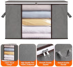VZZNN 10 Pack Clothes Storage Bags 90L Foldable Storage Bins with Lids - Image 3