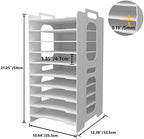 Natwind 10-Tier Office File Organizer For Desk,Paper Sorter,White - Image 4