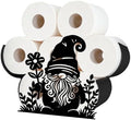 Gnome Toilet Paper Holder Wall Mount/Stand for Extra 8 Rolls by WHIMSTITCH
