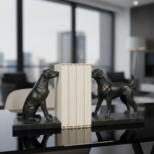 Comfy Hour 13.8 Inch Labrador Bookends, Dog Statue, Set of 2 - Image 4