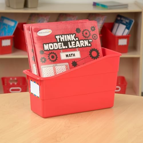 Really Good Stuff Durable Book & Binder Holders - 6 Pack - Red - Image 4