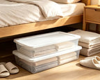 2Pack 41 Qt Clear Underbed Storage Bin, Medium Plastic Container,Snap Lid - Image 6