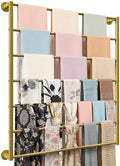 Wall Mounted Scarf Rack, Hijab Hanger Organizer (Gold, 7T-31.5×35.4IN) by FWTXZTER