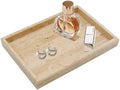 Real Natural Travertine Tray for Bathroom, Vanity, Kitchen Counter by Zilukar