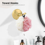 Classic Bathroom Hardware Accessories Set 4 Piece Brushed Gold - Image 5