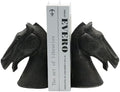 Lukitas Black Horse Head Decorative Bookends Weighted Non-Slip, Resin 7.5'' by Lukitas