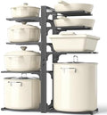 MUDEELA 8-Tier Pots and Pans Organizer under Cabinet, 20.8" H Heavy Duty by MUDEELA
