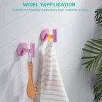 Pink Bathroom Hardware Set,5 Pieces Bathroom Towel Bar Set,24 inch Towel Bar,Towel Ring for Bathroom,Robe Towel Hooks,Toilet Paper Holder Wall Mounted(Drilling),SE96006S-5PK - Image 6