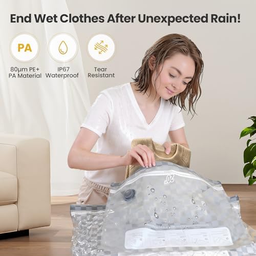 Vacuum Storage Bags with Pump, 15PCS Space Saver Bags for Clothing Travel - Image 3