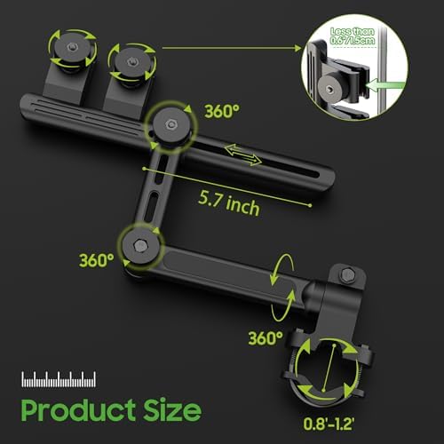 10L0L Heavy Duty Golf Push Cart Umbrella Holder, Super Strong Windproof, Universal Umbrella Stand for Mobility Scooter, Stroller, Wheelchair, Beach Chair - Image 5