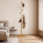 8-Hook Metal 68.8in Freestanding Coat Rack Stand, Coat Tree - Image 5