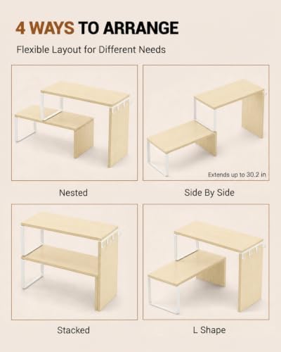 Kitchen Countertop Organizer, Counter Shelf for Corners Coffee Bars Pantry - Image 3
