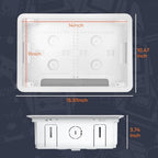 9" in-Wall TV Media Box, Recessed Cable Management Enclosure Fit for Apple & Roku & Fire TV, Seamless Structured Wiring Storage, Clutter-Free Wall Mount AV Solution (Pack of 2) - Image 6