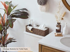 StorageWorks Toilet Tank Basket, Wicker Toilet Paper Baskets, Brown - Image 3