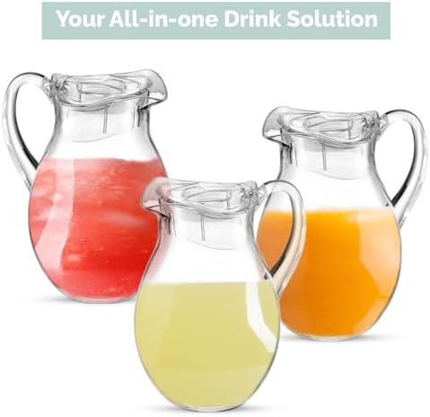Plastic Water Pitcher (2-Pack Clear) - Image 7