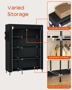 CASAMAYA Portable Closet, 48 Inch Large Capacity Wardrobe Closet, Clothes Storage Organizer with Shelves and Hanging Rod, Easy to Assembly, Black PCT221B01 - Image 6