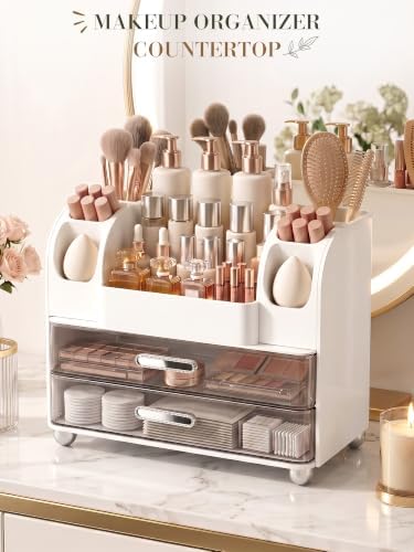 Large Makeup Organizer Countertop for Vanity Skincare Organizers - Image 4