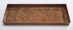 HF by LT Willow Pattern Metal Boot Tray, 30 x 13 inches, Antique Copper Finish - Image 2