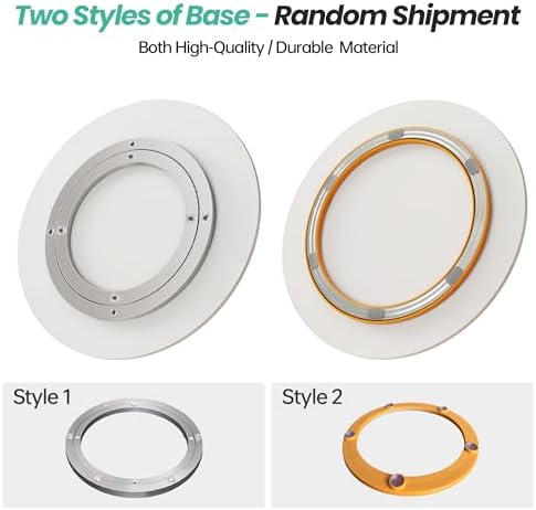 31.5" Lazy Susan Turntable – 360° Sinteredstone Silent Anti-Slip Turntable, Table Top Centerpiece for Kitchen, Pantry, Spice Rack, Refrigerator & Dining Table, White - Image 6