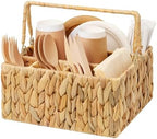 StorageWorks Wicker Silverware Organizer, Utensil Caddy for Parties by StorageWorks