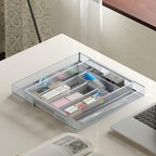 Sedegn Silverware Organizer Metal Mesh, Large Drawer Organizer, Utensil Cutlery Tray for kitchen drawers, Expandable Flatware Organizer with 8 Compartment Silver 11.6"~20" x 17.3" - Image 7