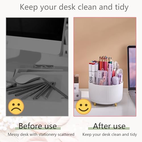 Office Supplies, White Desk Accessories,Desk Organizer,Phone Stand,Scissors,Stapler,Tape Dispenser,Binder clips,Staples,staple remover,Sticky Notes,Index Tabs,Clear Tape,Mini Box Cutter,Cool Pen.16pcs - Image 4