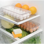 iDesign Clear Plastic Egg Holder for Fridge with Lid, 2-Pack - Image 5