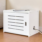 WiFi Router Storage Cabinet, WiFi Box Hider with Cable Management by WelcometoTristcily