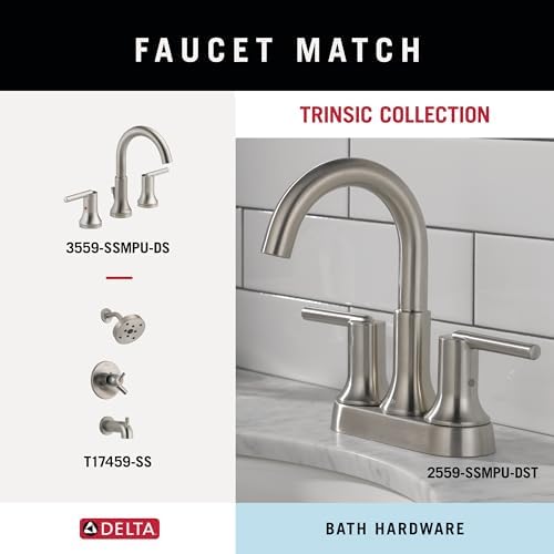Delta Hand Towel Holder | Square Stainless Steel Ring for Hanging Towels in Kitchen, Bathroom | Trinsic Accessories - Image 5