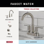 Delta Hand Towel Holder | Square Stainless Steel Ring for Hanging Towels in Kitchen, Bathroom | Trinsic Accessories - Image 5