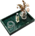 Real Natural Marble Tray for Bathroom, Vanity, Kitchen Counter & Desktop by Zilukar