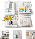 VUSIGN Pegboard Combination Wall Organizer Kit 22" x 22", White by VUSIGN