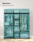 SONGMICS Portable Closet, Storage Organizer, 71.7 x 16.9 x 71.7 Inches - Image 3