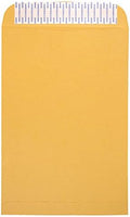 JAM PAPER 10 x 15 Open End Catalog Envelopes with Peel and Seal Closure - Brown Kraft Manila - Bulk 500/Box by JAMPaper
