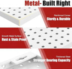 Heavy Duty Peg Board, 4 Pack Metal Pegboard Panels with 50 Hooks - Image 4