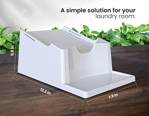 Liquid Laundry Detergent Holder Stand with Drip Tray - 2 Pack - White - Image 2
